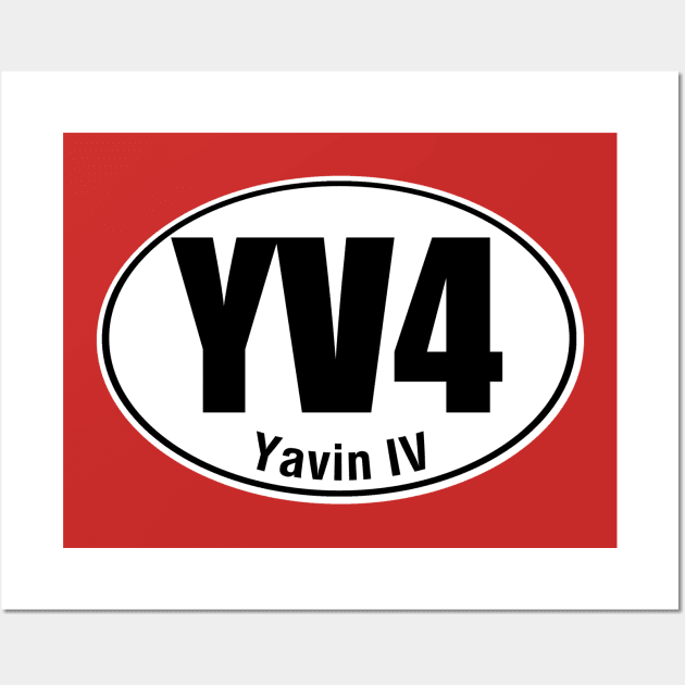 Yavin IV Travel Sticker Wall Art by PopCultureShirts